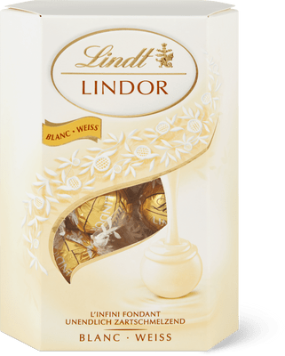 Lindt Lindor White Chocolate Truffles Box 200g