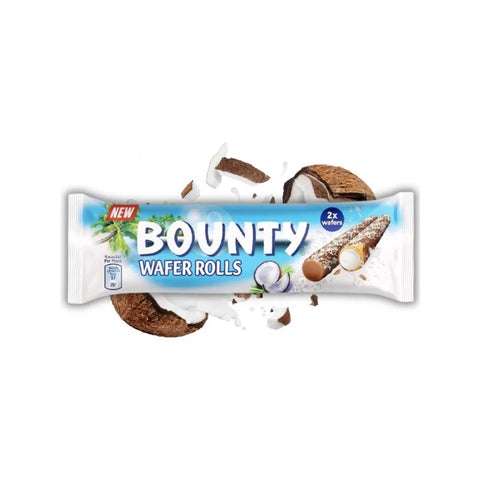 Bounty Coconut Wafer Rolls 22.5g