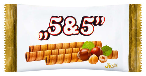 5&5 Jiola Wafer Rolls filled with Hazelnut cream with Cocoa