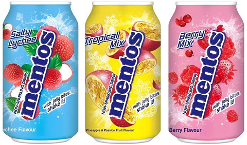Mentos Tropical Mix with Jelly Bites 340ml