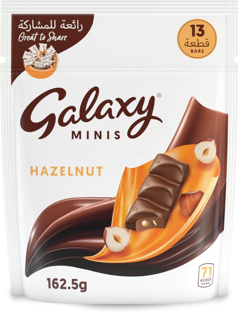 Galaxy Mini Hazelnut Chocolate 162g