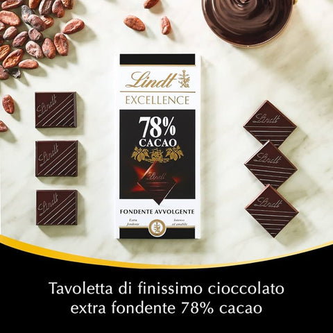 Lindt Excellence 78% Dark Chocolate Bar 100g