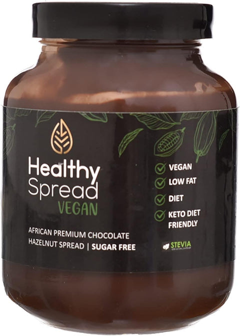 Healthy Spread Vegan African Premium Chocolate Sugar Free 375g