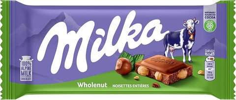 Milka Alune Hazelnuts Chocolate 100g