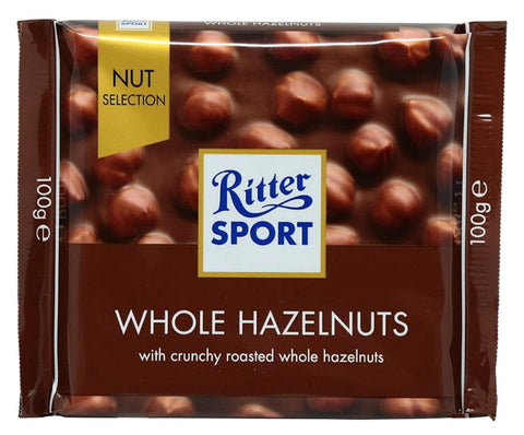 Ritter Sport Whole Hazelnuts Chocolate 100g