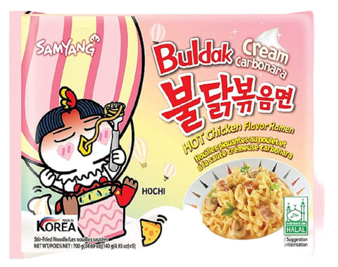 Samyang Buldak Hot Chicken Ramen Cream Carbonara Noodles 140g