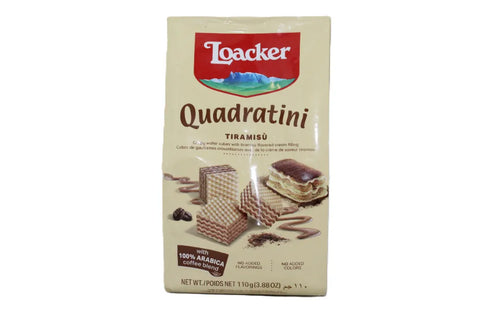 Loacker Quadratini Tiramisu Wafer 110 g