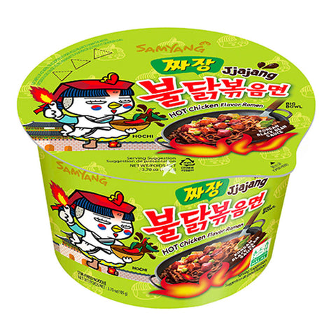 Samyang Buldak Hot Chicken Ramen Jjajang Noodles Big Bowl 105g