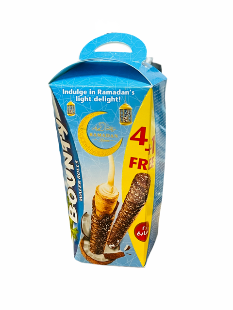 Bounty Wafer Rolls Ramadam offer 4+1 free 112.5g