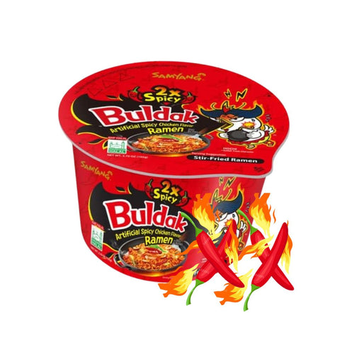 Samyang Buldak Hot Chicken Ramen 2xSpicy Noodles Big Bowl 105g