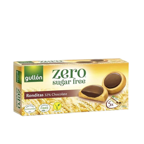 Gullon Zero - Sugar Free - Ronditas 32% Chocolate 186g