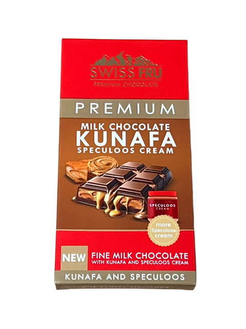 Swiss FRU Premium milk chocolate Kunafa Speculoos cream 150g