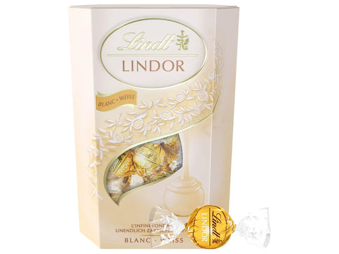Lindt Lindor White Chocolate Truffles Box 200g