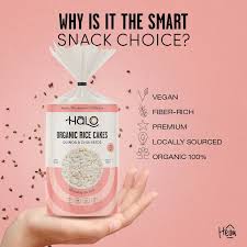 Halo Organic Rice Cake Himalayan salt 15Pc