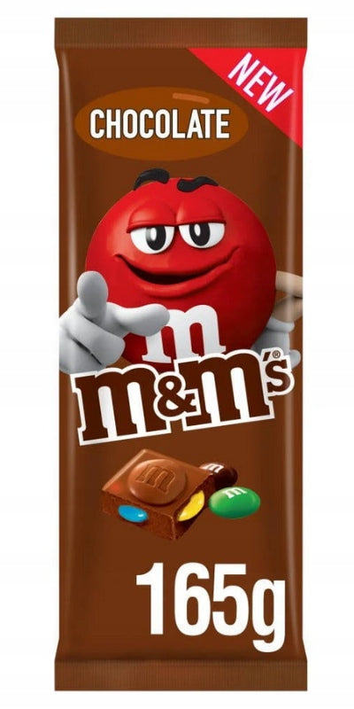 M&M's Milk Chocolate Block Sharing Bar 165g