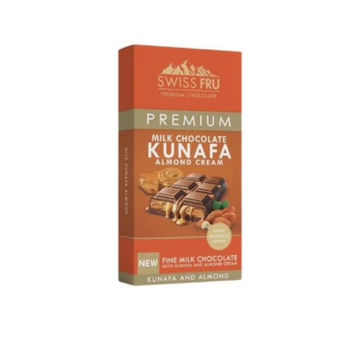 Swiss FRU Premium milk chocolate Kunafa Almond cream 150g
