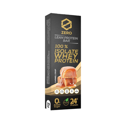 Zero Protein Bar Carmel Crisp, 24g Proteins, 50g