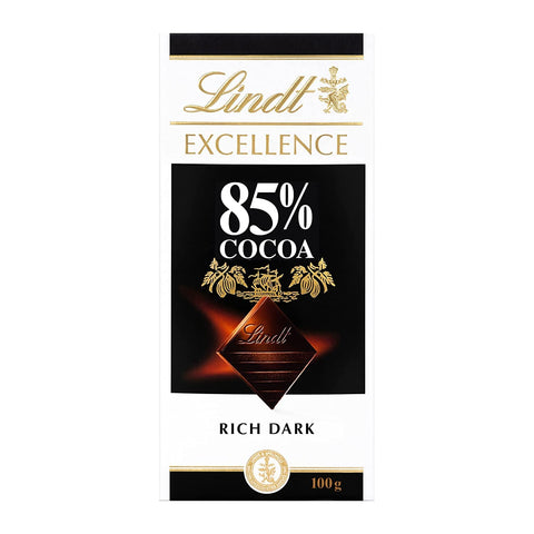 Lindt Excellence 85% Dark Chocolate Bar 100g