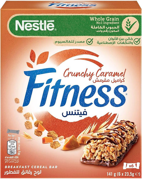 Nestle Fitness Crunchy Caramel Bars (6X23.5g) 141g