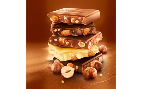 Lindt Le Grand 34% Dark Chocolate with Hazelnuts 150g