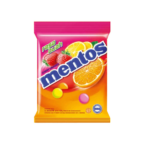Mentos Chewy Dragees Fruit, 135g