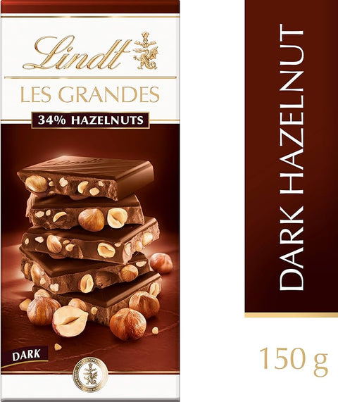 Lindt Le Grand 34% Dark Chocolate with Hazelnuts 150g