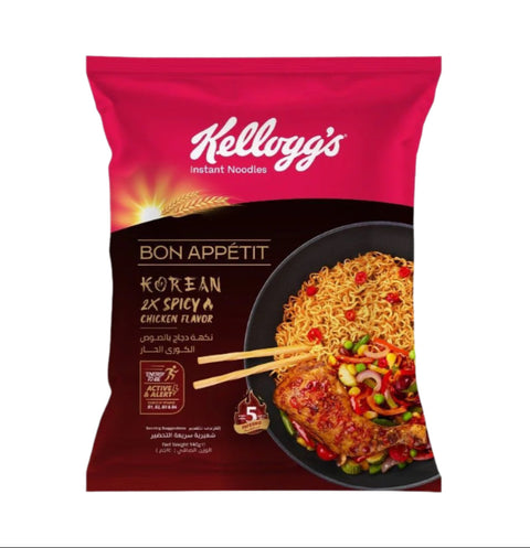 Kelloggs Instant Noodles Korean 2X Spicy Chicken 140g