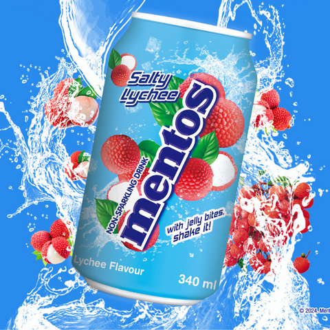 Mentos Salty Lychee Jelly Bites 340ml