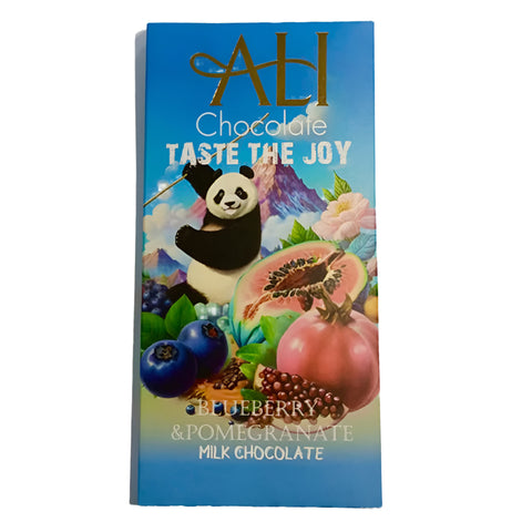 Ali milk chocolate blueberry pomegranate flavor 80g