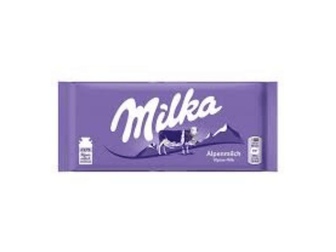 Milka Alpine Milk Chocolate 100g