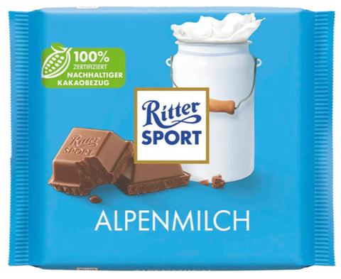 Ritter Sport Alpine Milk Chocolate 100g