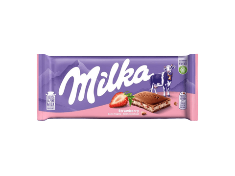 Milka Strawberry Chocolate 100g