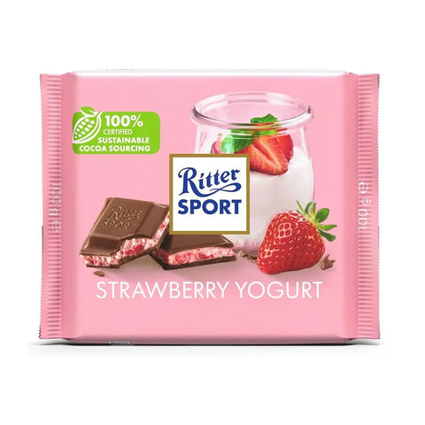 Ritter Sport Chocolate Strawberry Yogurt 100g