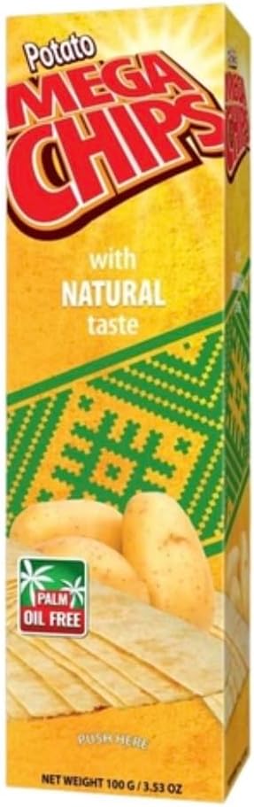 Mega Chips Natural Potato Chips Salt Flavor 50g