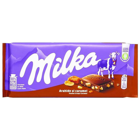 Milka Peanut Crispy Caramel 100g