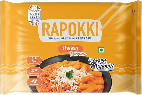 Rapokki Korean Rice cake with Ramen Cheese 132g