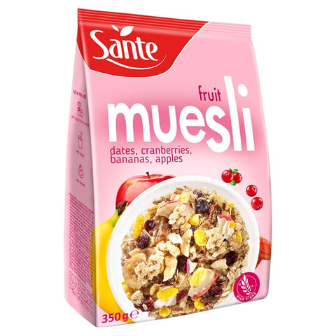 Sante Traditional Muesli with Dates, Cranberries, Bananas, Apples 350g