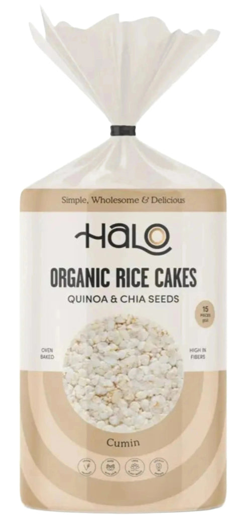 Halo Organic Rice Cake Cumin 15Pc