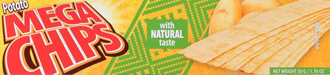 Mega Chips Natural Potato Chips Salt Flavor 50g