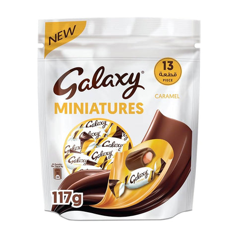 Galaxy Miniatures Milk Chocolate With Caramel Bag, 117g