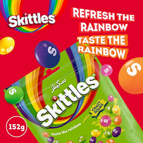 Skittles Crazy Sours Candy 152g