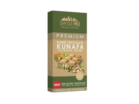 Swiss FRU Premium Blond Chocolate Kunafa pistachio cream 150g