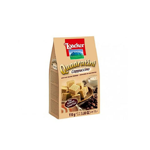 Loacker - Quadratini Chocolate Wafer Cubes - Cappuccino - 110 g