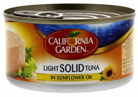 California Garden Light Solid Tuna In Sunflower Oil 185g