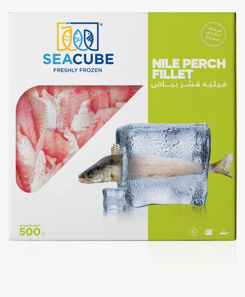 Sea cube Nile perch fillet 500g