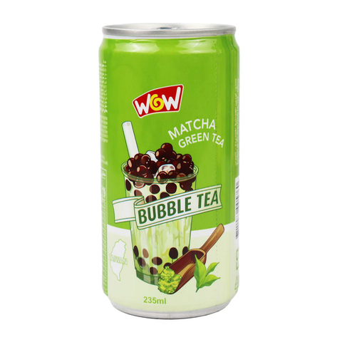 WOW Bubble Tea Green Matcha Tea 235ml