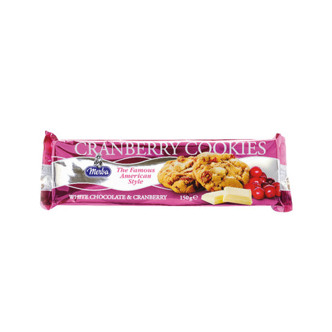 Merba Cranberry Cookies White chocolate & Cranberry 175g