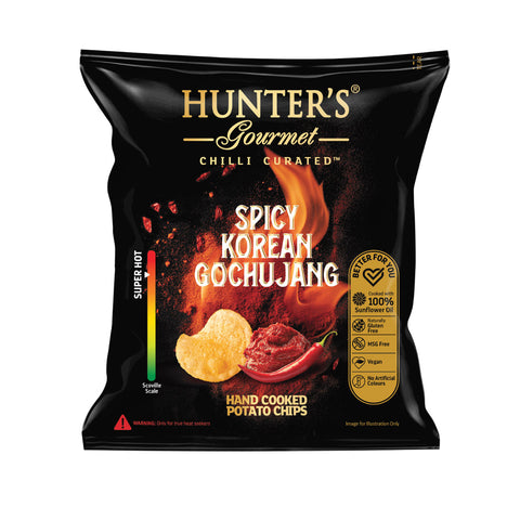 Hunter's Gourmet Spicy Korean Gochujang Hand Cooked Potato Chips 40g
