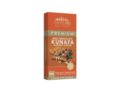 Swiss FRU Premium milk chocolate Kunafa Almond cream 150g