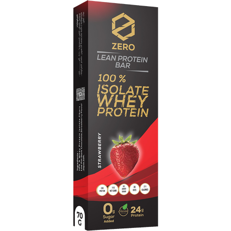 Zero Protein Bar Strawberry, 24g Proteins, 70g